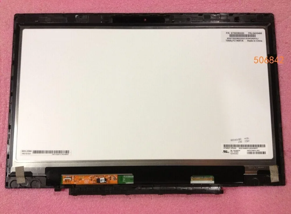 LP140QH1 SPA2  with touch 40PINS 2560*1440  for ThinkPad X1 Carbon  LP140QH1 SP A2