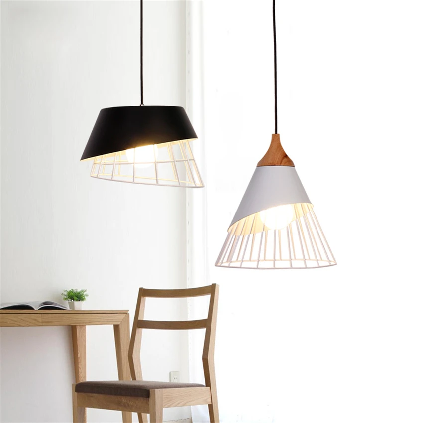 الشمال الحديثة قلادة أضواء غرفة الطعام بار غرفة نوم دراسة درج مصابيح داخلية القهوة مطعم مصباح معلق تركيبات LedLight