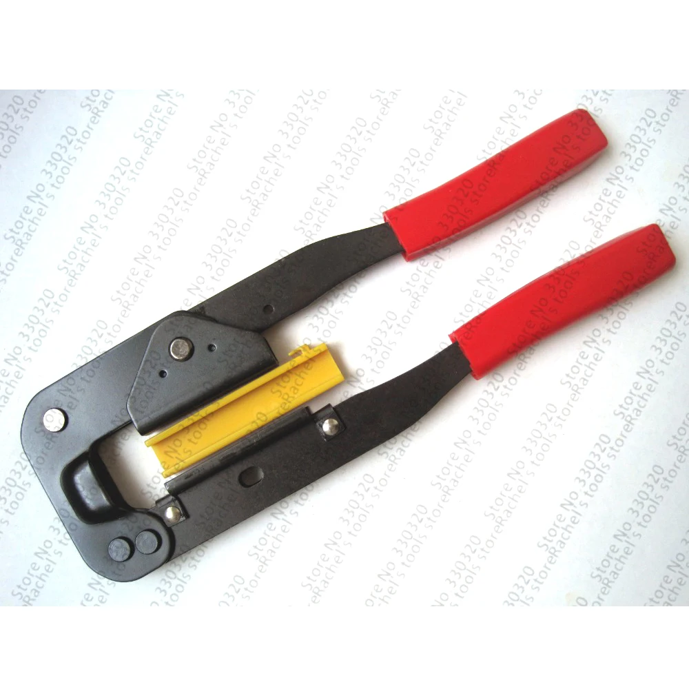 

Network cable crimping tool,crimper for making Hub Flat Cable,IDC connector on to ribbon cable,computer wire