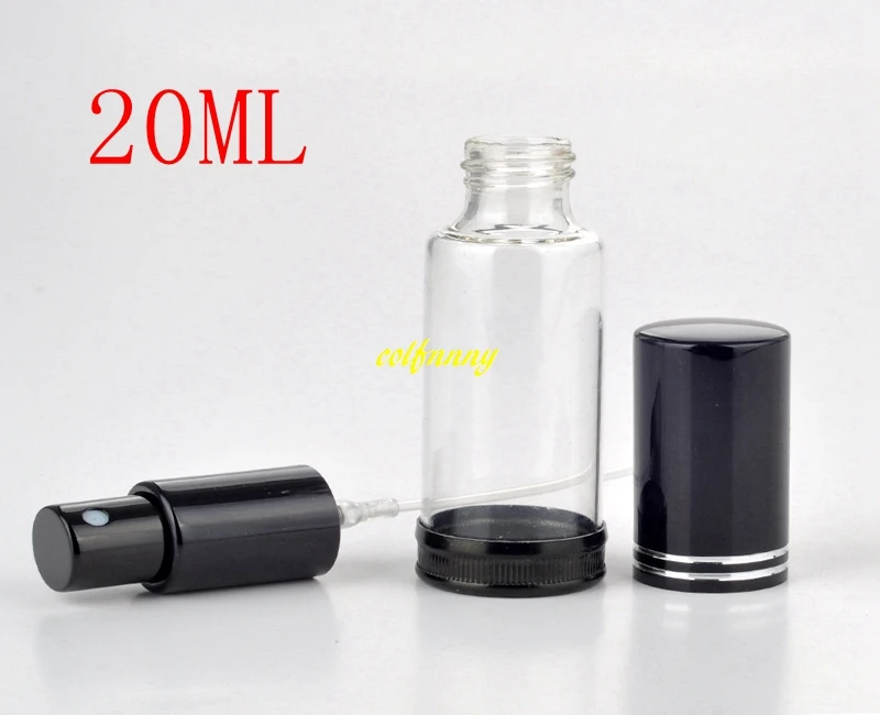 300 cái/lốc Nhanh Chóng vận chuyển 20 ML Thủy Tinh Xách Tay chai Nước Hoa Với Nhôm Chống wrestling vòng Atomizer xịt Rỗng Parfum Trường Hợp