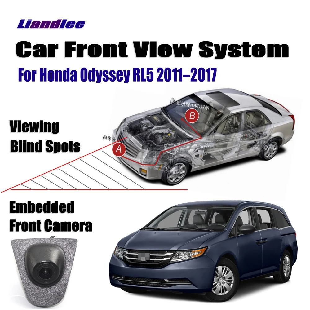 

Автомобильная камера переднего вида для Honda Odyssey RL5 2011-2017 фронтальная камера Full HD CCD автомобильные электорники аксессуары для парковки