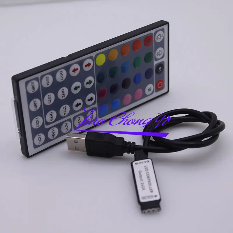 USB RGB Controller 5V 24V 44Keys IR Remote Controller Led Dimmer for 5V RGB Led