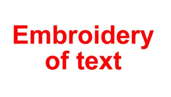 เย็บปักถักร้อยของหนึ่งบรรทัดtexte