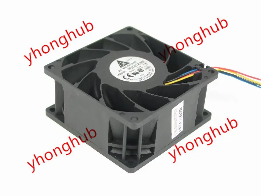 

Delta Electronics TFB0812UHE Server Cooling Fan DC 12V 2.34A 80X80X38mm 4-Wire