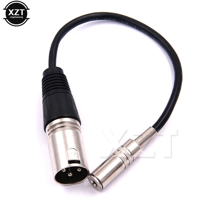 1 sztuk niebieski 3.5 XLR Audio kabel 3.5mm kobieta XLR męski linia Audio 3P XLR CANNON 3pin AUX giętki przewód przewód konwerter