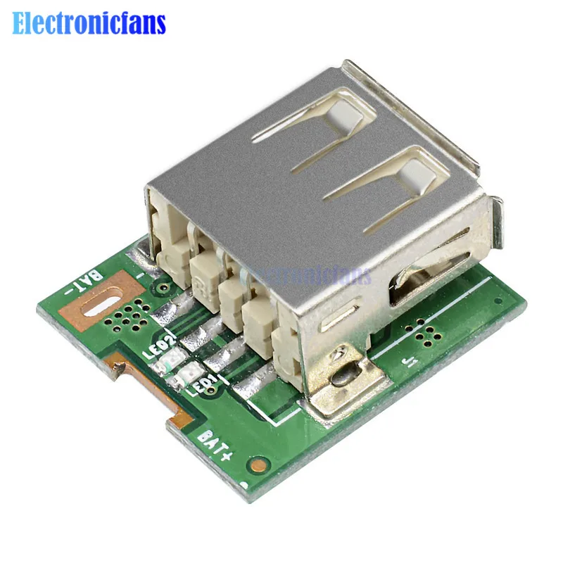 5Pcs 5V Step-Up Power Module Lithium Battery Charging Protection Board Boost Converter LED Display USB For DIY Charger