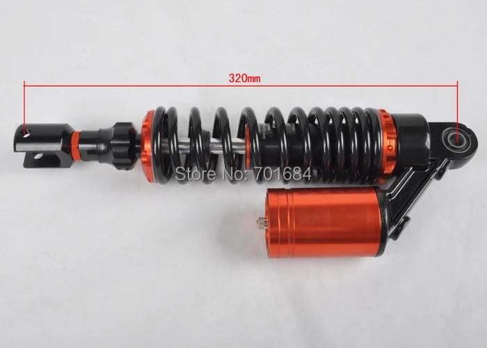 Wotefusi Top1 Piece For 320MM Motorcycle Scooter Adjust Shock Absorbers Clevis Orange Elite [PA160]