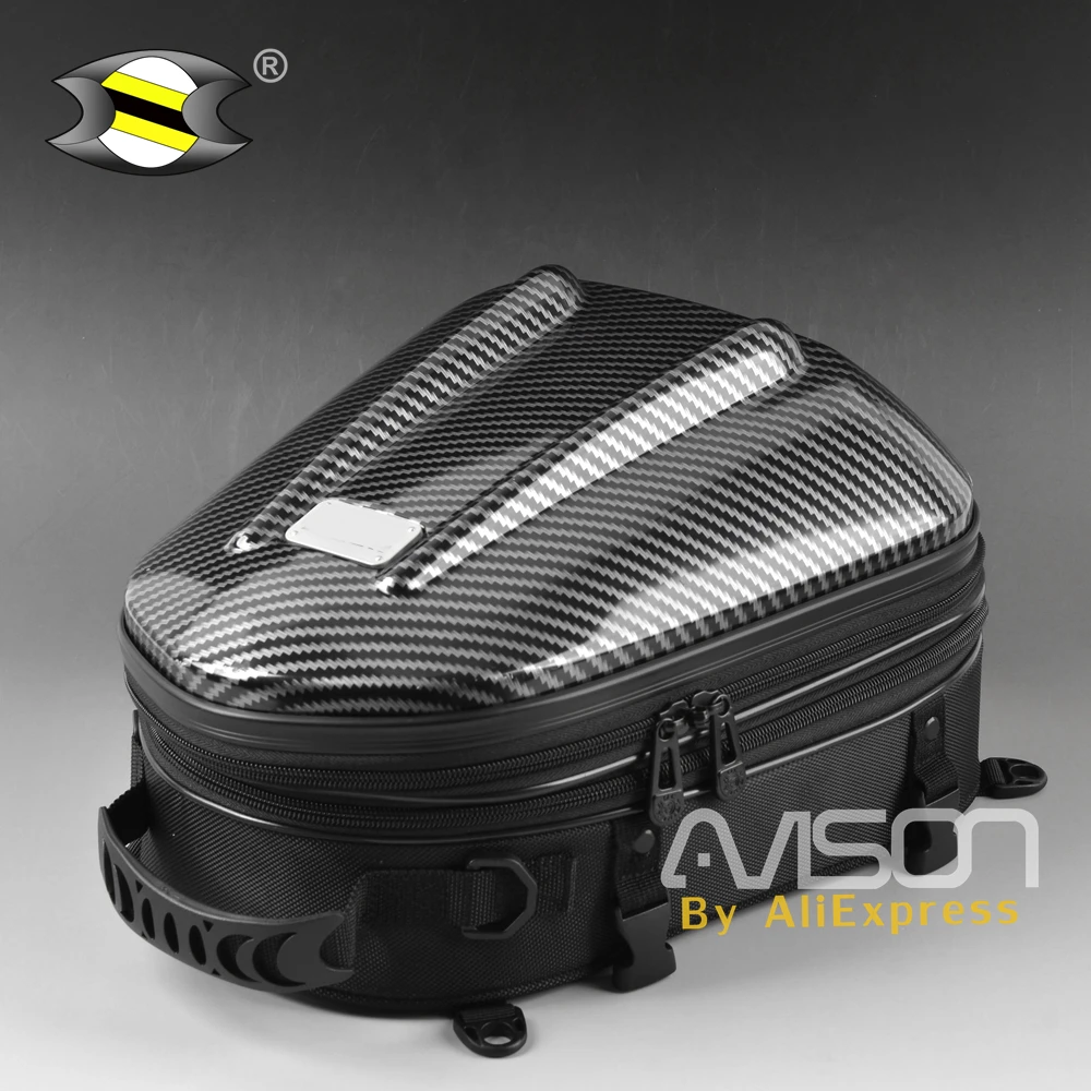 

Motorcycle Tail Bags Package Back Seat Bags Universal Motorbike Hard-Shell Seat Bag racing travel outdoor package