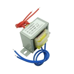 (1)EI 48*24 AC 12V Output Voltage 10W 10VA 1A EI Ferrite Core Input AC 110V 60Hz Vertical Electric Single Power Transformer