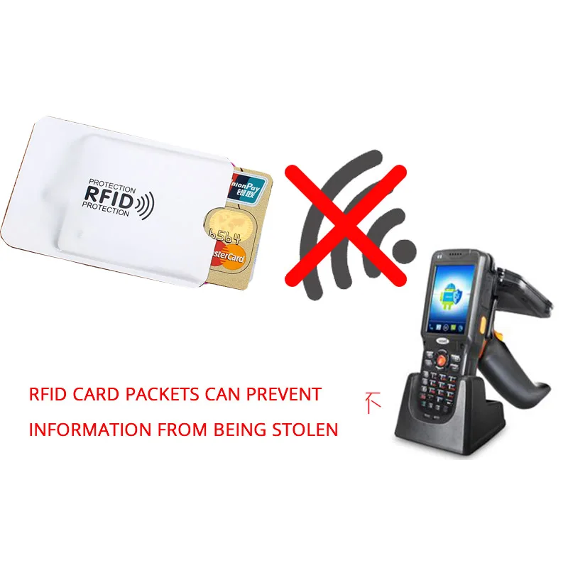 Mới nhất Chống RFID Thẻ NFC Chặn Đầu Đọc Khóa ID Thẻ Ngân Hàng Đựng Bảo Vệ Kim Loại Thẻ Tín Dụng Ốp Lưng Nhôm