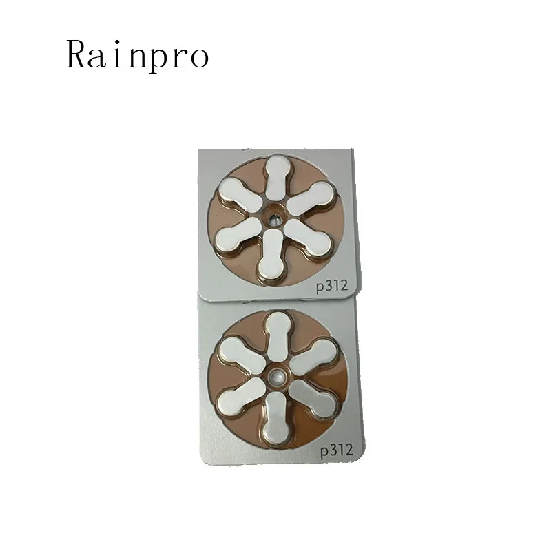 

12 шт./партия, цинковые батарейки для слухового аппарата 312 P312 312 PR41