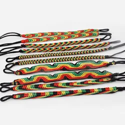 10pcs Mixed Rasta Friendship Bracelet WRISTBAND Cotton Silk Reggae Jamaica Surfer Boho Bracelets