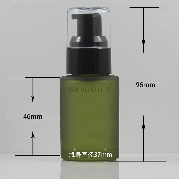 30ml Green Red Empty Perfume Spray Bottle,Empty Emulsion Bottle, Cosmetic Lotion Bottle ,Glass Spray Bottle, Cosmetic Container