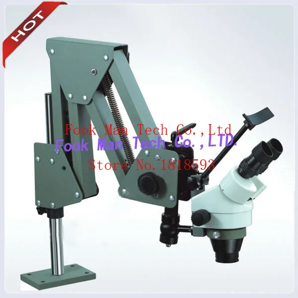 

Super Clear Portable Gem Microscope 7X-45X Stereo Zoom Stone Setting Microscope 5W LED Ring Light Free