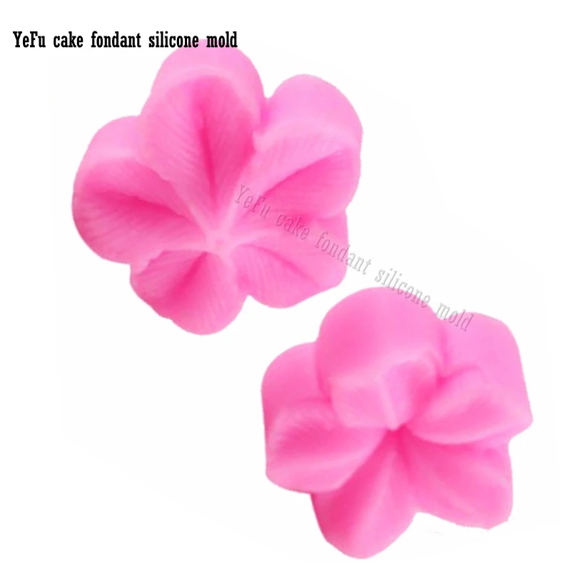 2 Pcs\set Plum Petal Flower Leaf Veiner Silicone Mould Cake Decorating tools Fondant Impression  Sugarcraft Mold F0849