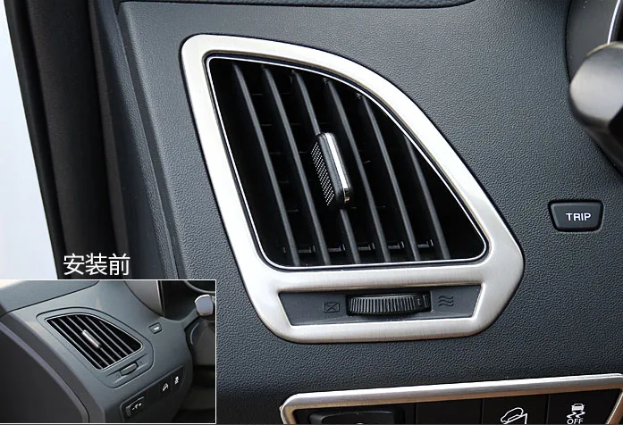 

2pcs for hyundai IX35 Dashboard air conditioner air outlet Light box Patch sticker