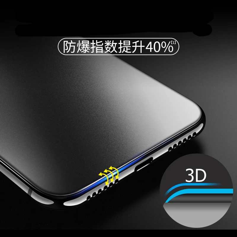 3D Full Cover Matte Screen Protector for iPhone 11 12 13 mini 14 15 16 Pro Max Anti Blue Ray 9H Tempered Glass Anti Fingerprint