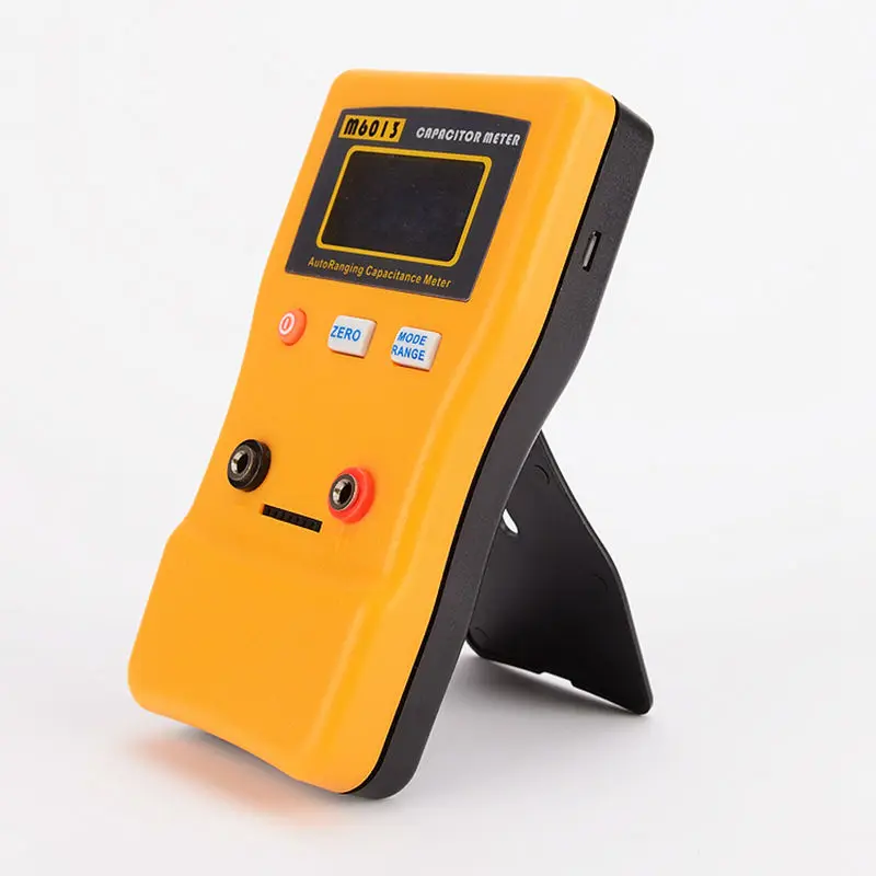 Digital Auto Ranging Capacitance Meter 0.01pF to 470000uF Electronic Capacitor Tester With Pair Test Probe