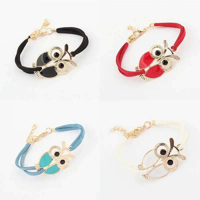 Doreenbeads 2018 Korean Fashion Owl Bracelets Bangles Pulseiras Ummer Vintage Lovely Style Woman Girl Jewelry Gift