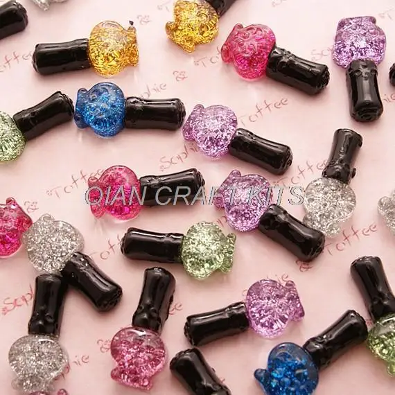 350pcs Kawaii Super Glitter Nail Polish Cabochon Assorted Set decoden pieces scrapbooking diy jewelry hair accessories