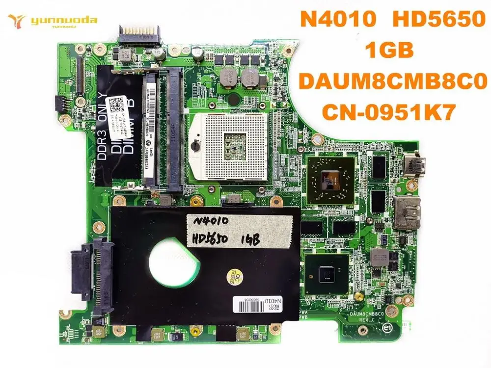 

Original for DELL N4010 laptop motherboard N4010 HD5650 1GB DAUM8CMB8C0 CN-0951K7 tested good free shipping