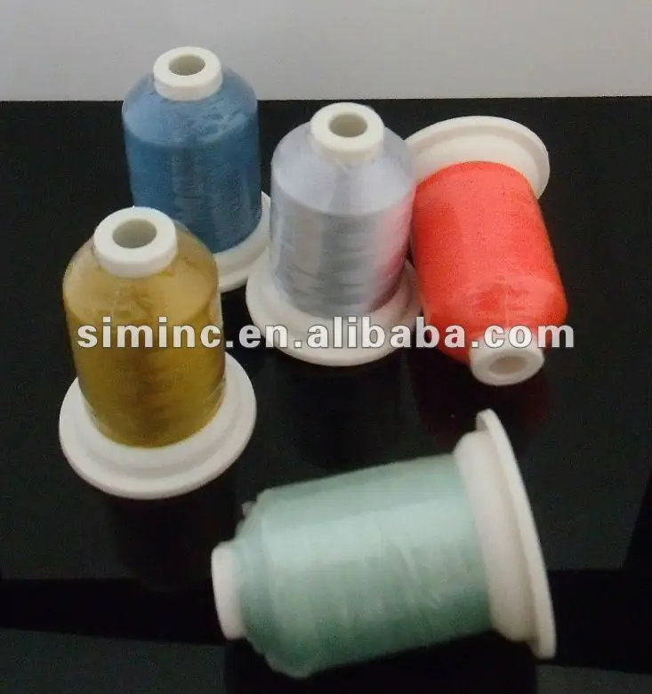 120 colors /box  100% 120d/2  polyester embroidery thread 1000m/cone + free shipping