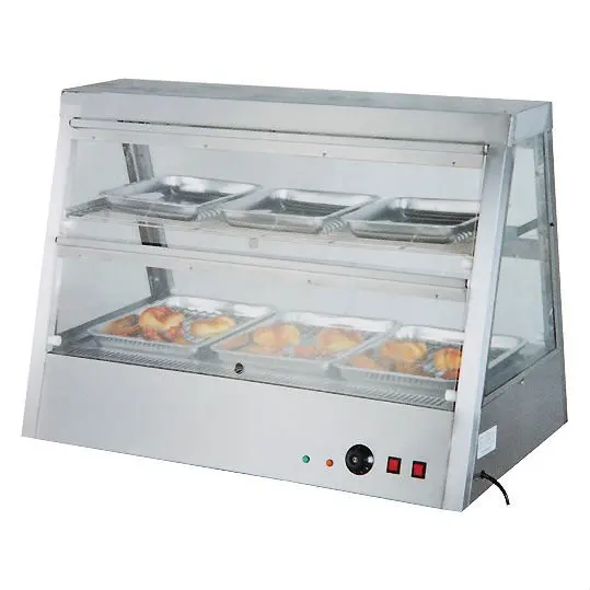 PKJG-DH2X4 Elettrico del Display Vetrina di fast food doppi strati Supermercato utilizzato più caldo