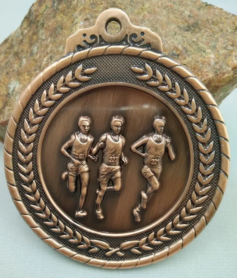 Medalla deportiva para correr, accesorio de oro, plata, bronce, movimiento, capacidad de comunicación/autoseguridad, gimnasia en desarrollo