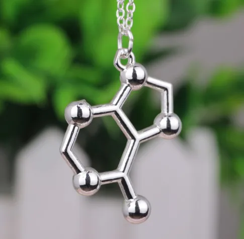 12pcs/lot DNA purine-pyrimidine base molecule ATCG formula Necklace Science students necklace