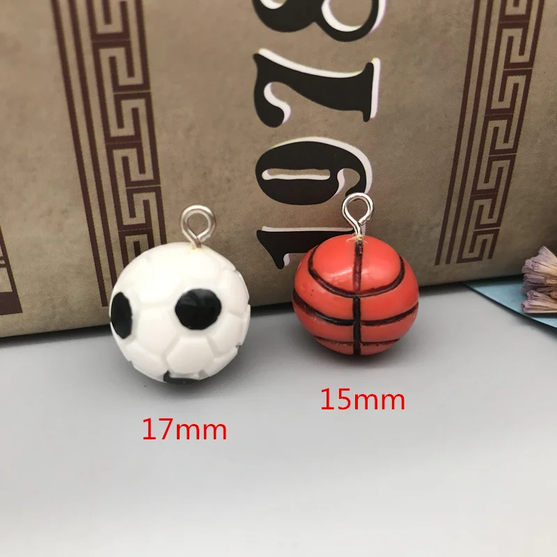 10 PCS Mini 3D Football/Basketball Garden Miniatures Decoration  DIY Craft Accessories For Dollhouse Ornaments.charms