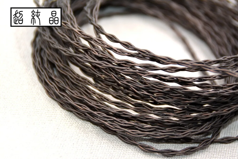 シングルクリスタル銅編組ファウンテン,6n,23コア,25awg,1m