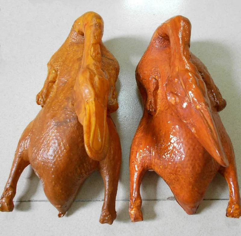 Mięso Plastikowe Pu Croast Kaczka Jedzenie Warzywa Zabawki Model Symulacja Edukacyjne Dziecko Udawaj Zagraj Dom Kuchnia Dekoracyjna Zabawka 2021