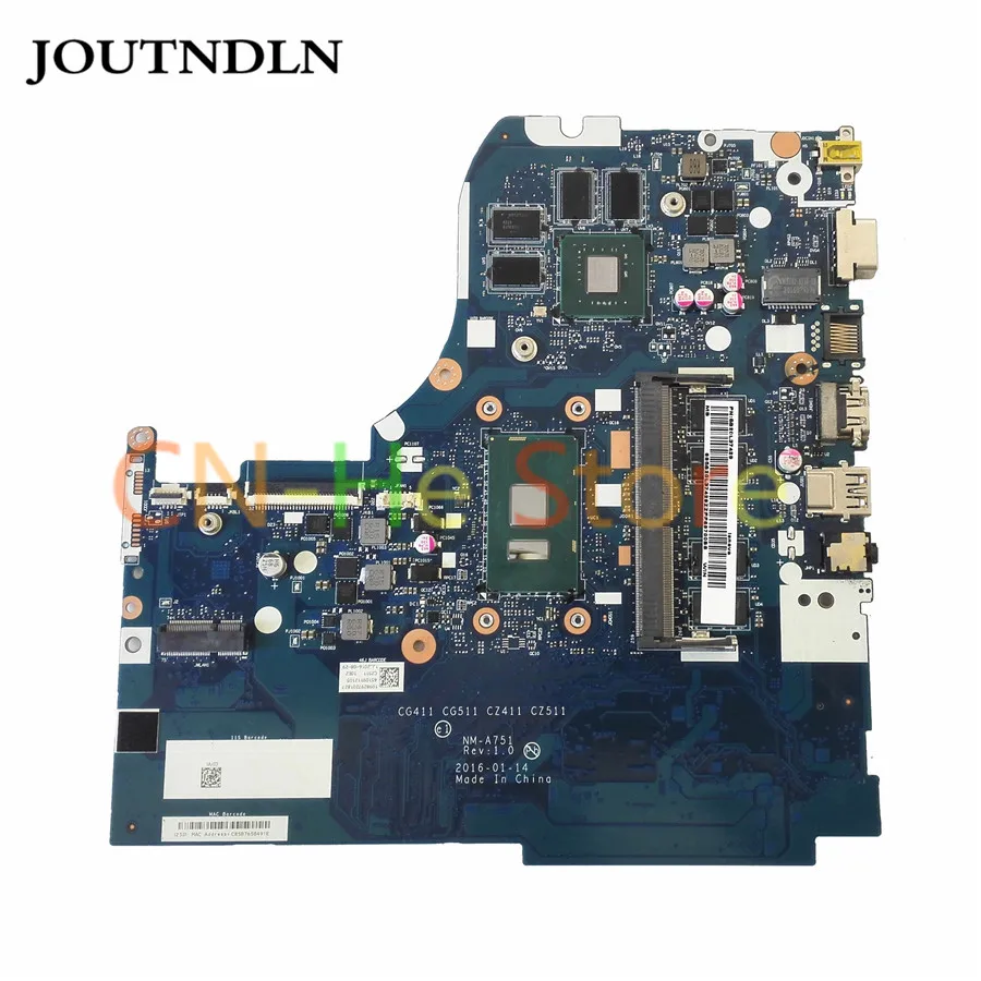 FOR LENOVO IDEAPAD 510-15ISK Laptop Motherboard NM-A751 5B20L37429 CG411 CG511 CZ411 CZ511 W/ I5-6200U CPU and 4g RAM