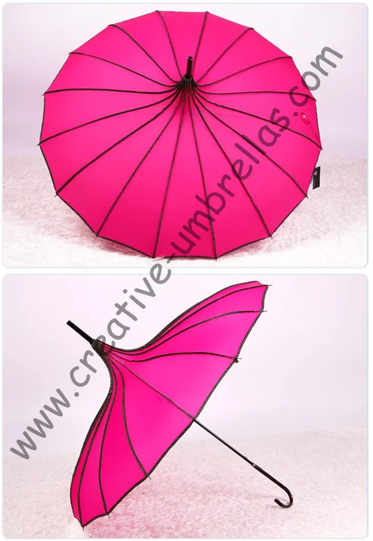 Free shipping,professional making umbrellas,8mm pagoda  umbrellas and 7.0mm metal fluted long ribs,hand open,tower parasol,16k