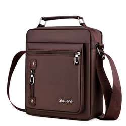 Men's Retro Style Oxford Cloth Material Multi-Function Shoulder Bag Men's Casual Business Travel Handsome Messenger Bag