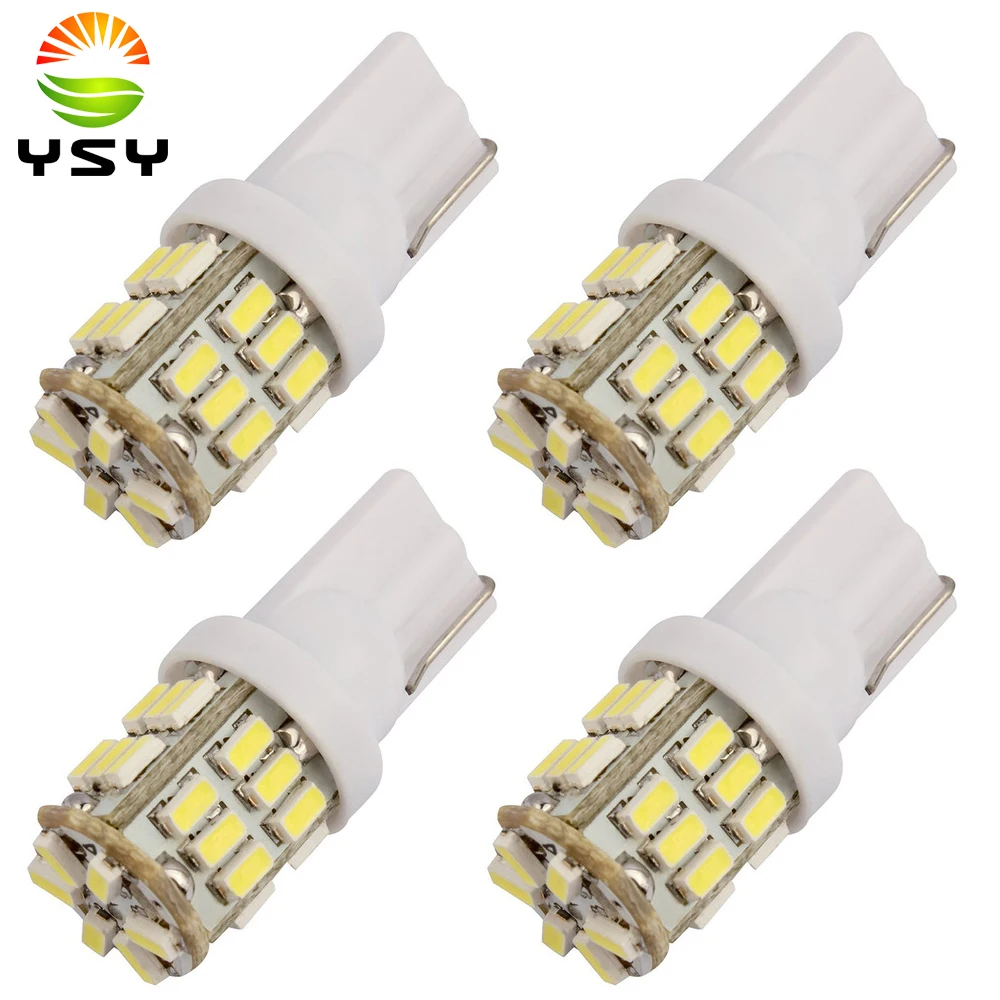 

4х T10 белый 3014 30smd 30 светодиодный 194 168 192 W5W автомобильный клиновидный фонарь резервный автомобильный фонарь заднего хода светодиодная лампочка фотоэлемента 12 В