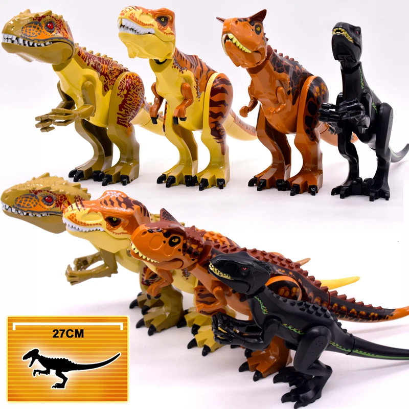 Jurassic World 2 Mini Dinosaur Figuras Tijolos para Crianças, Raptor Building, Dino Brinquedos, Dinossauros, Mundo, Natal