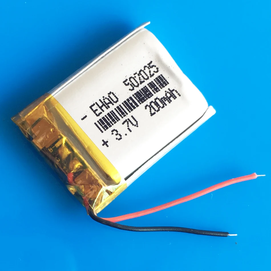 3.7V 200mAh polimerowy akumulator litowy Lipo akumulator 502025 do Bluetooth Bluetooth inteligentny zegarek słuchawkowy rejestrator GPS