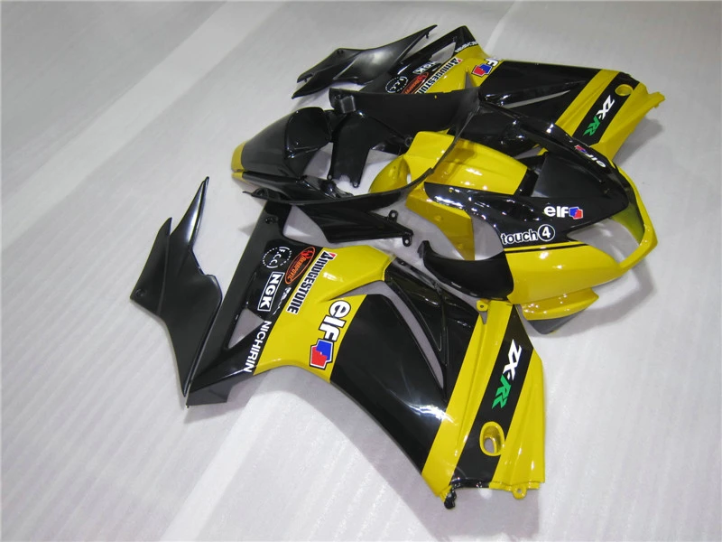 Complete injection Fairing kits for Kawasaki zx250r 08-14 EX 250 2008 2010 2014 ZX250R Ninja yellow black fairings kit