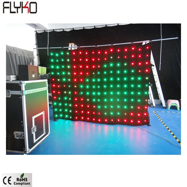 Flexible led video screen P18cm 2x3m SD/PC controller for fashion show stage equipment