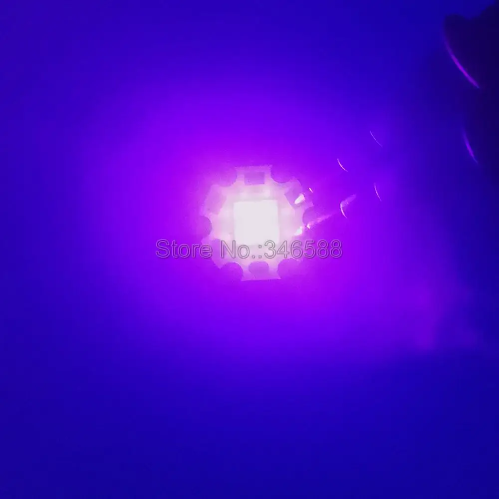 3V / 7V / 14V Epileds 3535 4Chips 4LEDs 12W High Power LED Emitter UV / Ultraviolet 365nm 380nm 395nm 420nm 20mm Copper PCB