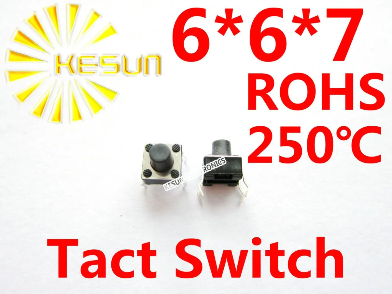 

FREE SHIPPING 1000PCS DIP 6X6X7MM Tactile Tact Push Button Micro Switch Momentary ROHS Replace ALPS SKHHBWA010