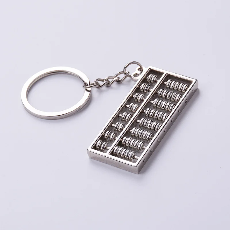 1Pc Trinkets Keychain Key Chain Terminator Abacus Metal Key Chains The Best Souvenir Gift Choice Auto Motorcycle Car Key Ring