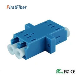 LC UPC złącze adapter optyczny Duplex jednomodowy plastikowy adapter światłowodowy, złącze światłowodowe FTTH