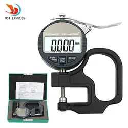 0.001mm Electronic Thickness Gauge 10mm Digital Micrometer Thickness Meter Micrometro Thickness Tester With RS232 Data Output