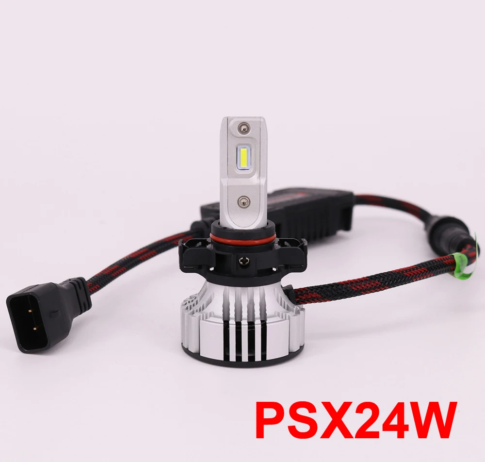 

1 Set PSX24W F2 Car LED Headlight H1 H7 LED H8 H9 H11 9005 9006 9012 72W 12000LM CSP Chips Turbo Fan 6K White Front Lamps Bulb