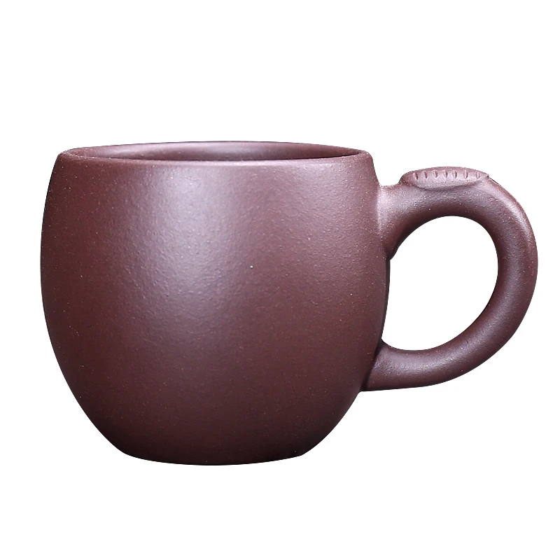 100ml master cup real yixing zisha tea cup with handle marked cups for tea original ore purple grit kungfu tea cups on sales new