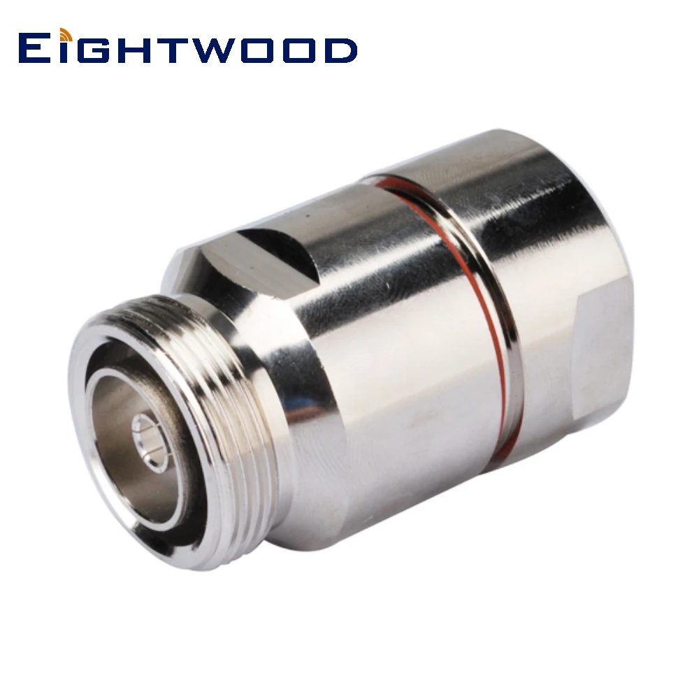 

Eightwood 5PCS 7/16 Din Clamp Jack Female RF Coaxial Connector Adapter Straight for Corrugated Copper 7/8'Coax Cable Flexible