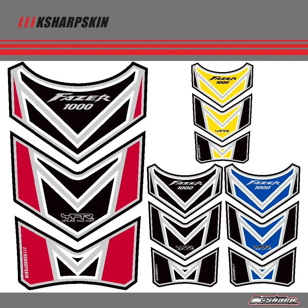 3D ADESIVI Sticker Decal Emblem Protection Tank Pad Cas Cap Fit FOR YAMAHA Fazer 1000 2001 02 03 04 05