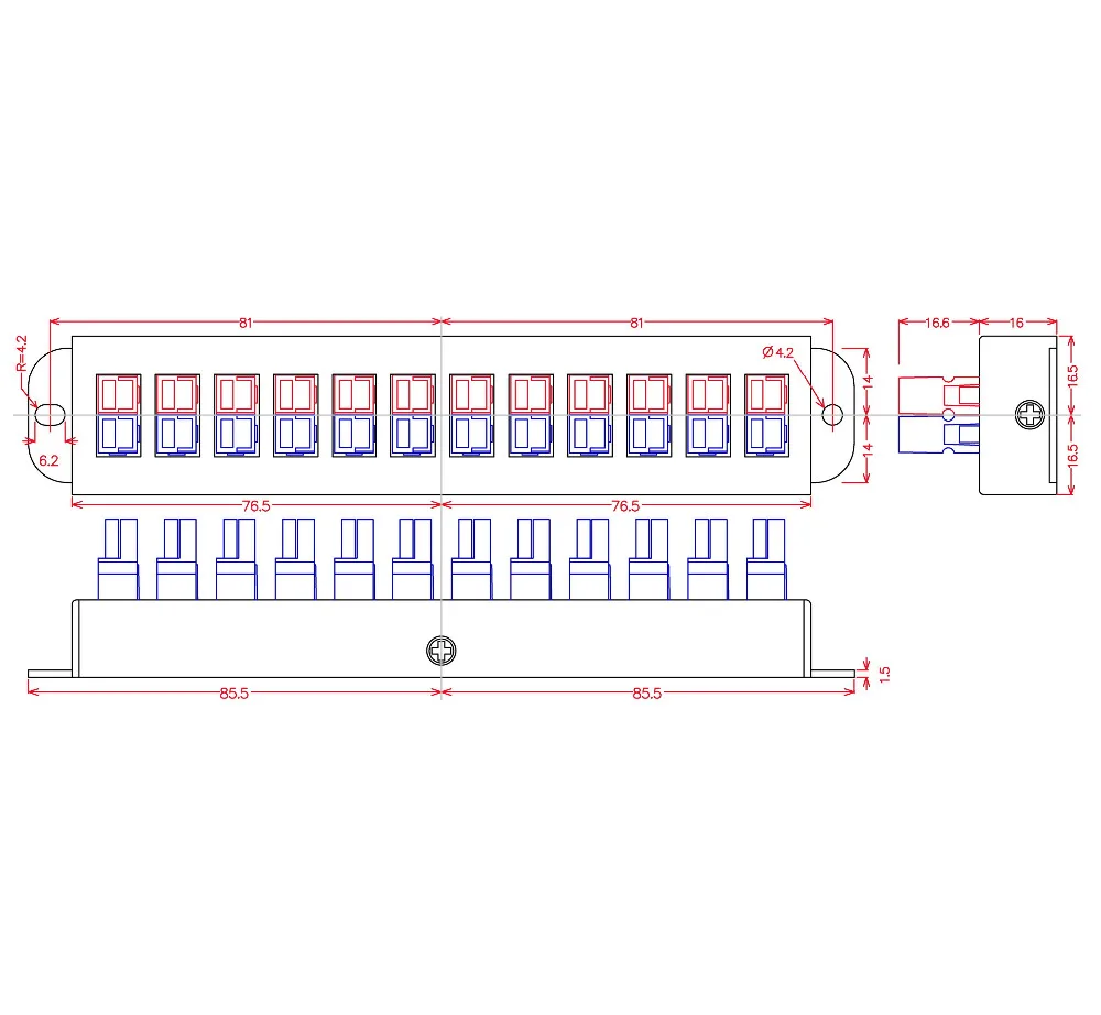 Chunzehui F-1012 12-Position 45A Power Pole Distribution Block Module, Connector Power Splitter Distributor Source Strip.